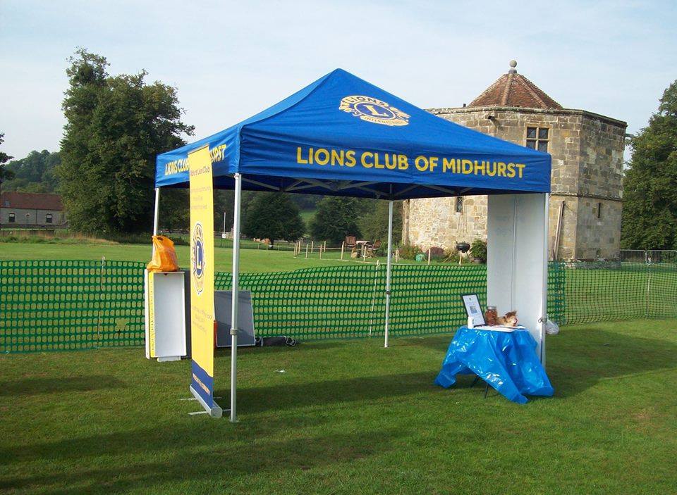 liuons club of midhurst printed gazebo