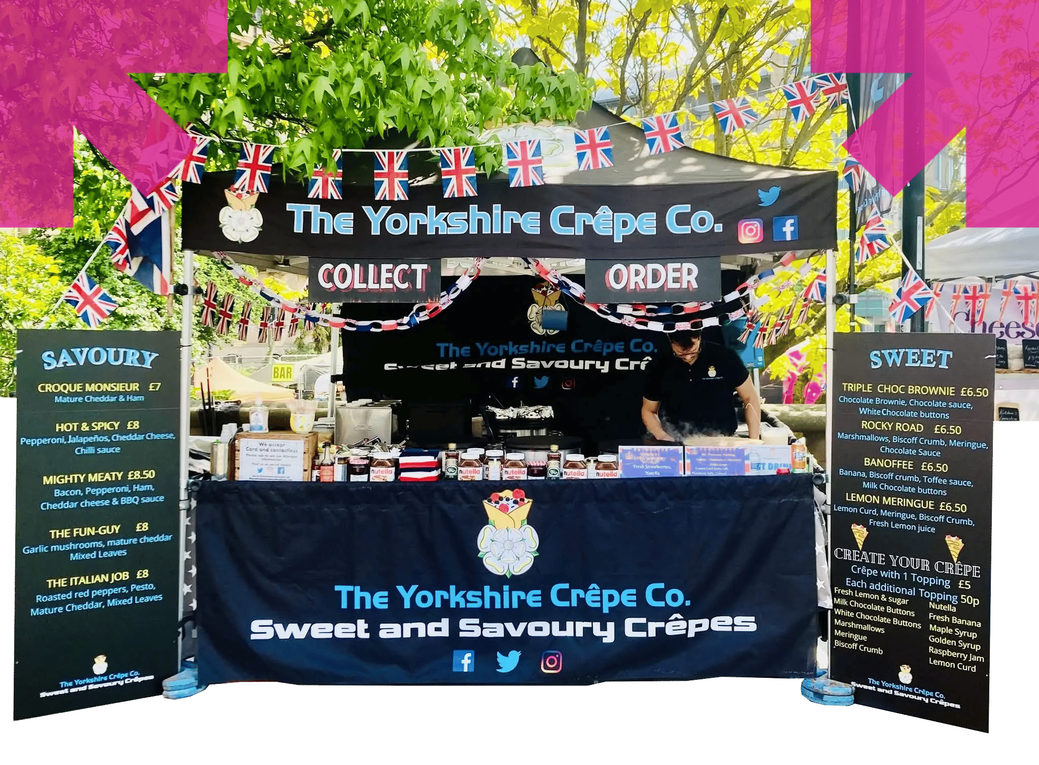 printed yorkshire crepe company gazebo