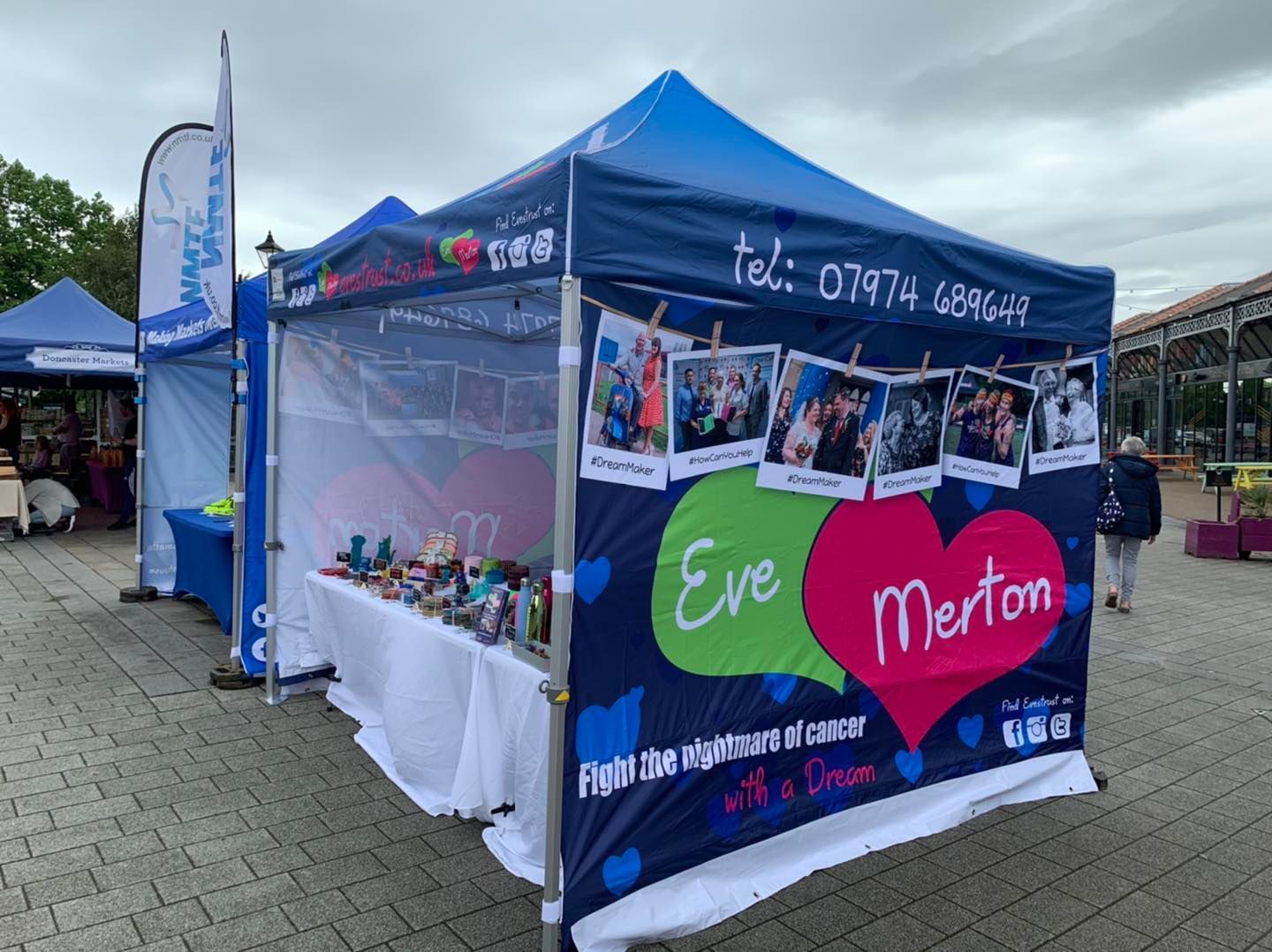 printed gazebo for cancer charity