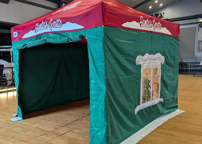 Printed Santa's Grotto gazebo