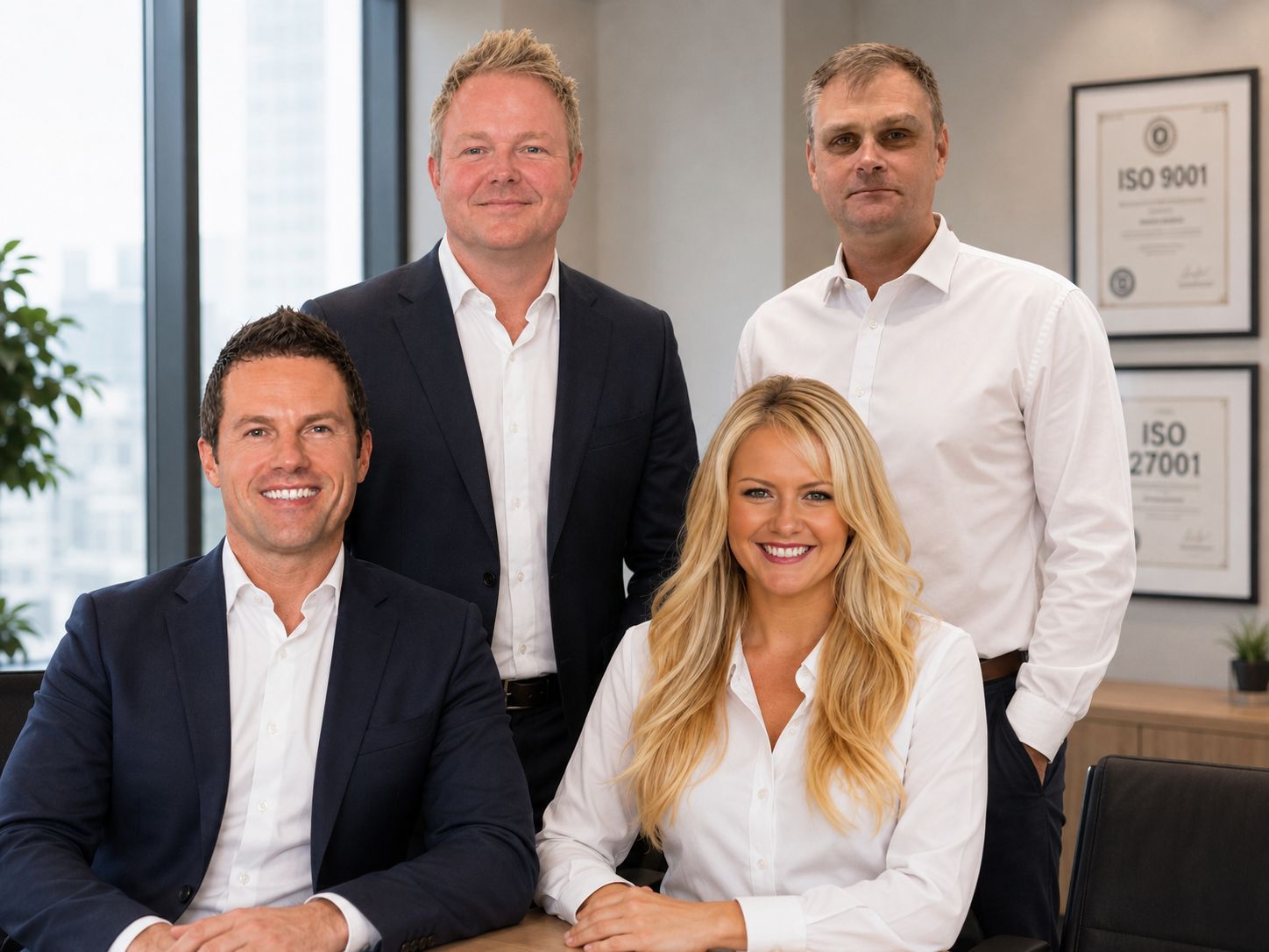 From left: Jason mace, Andrew Scott, Lisa, Mace, Stephen Biggs