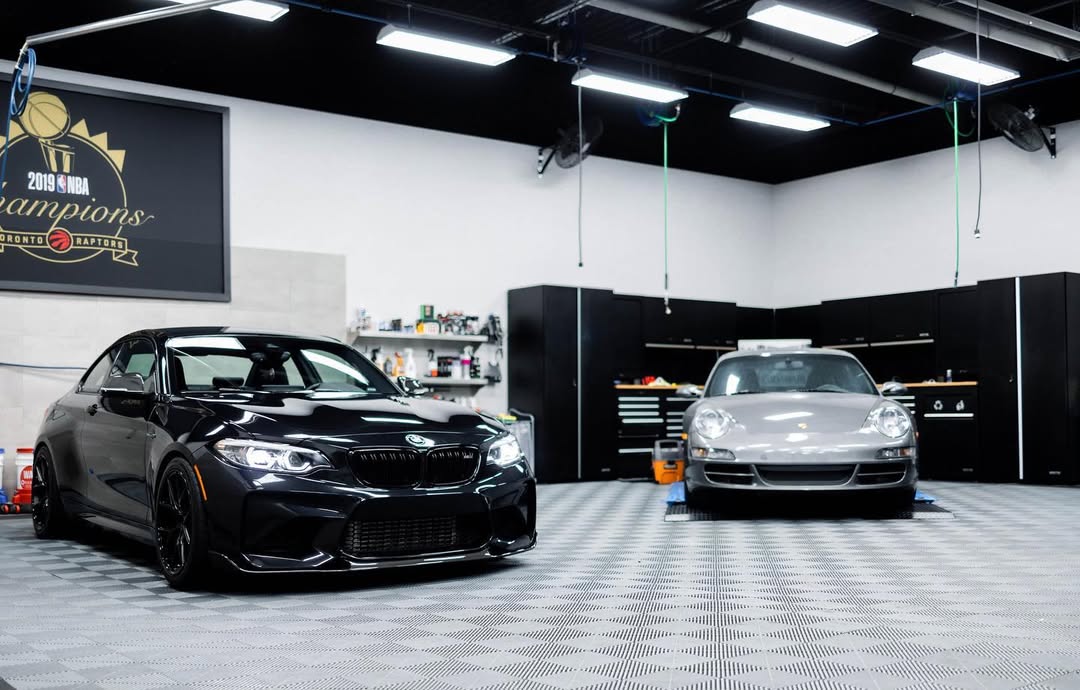 cars in workshop