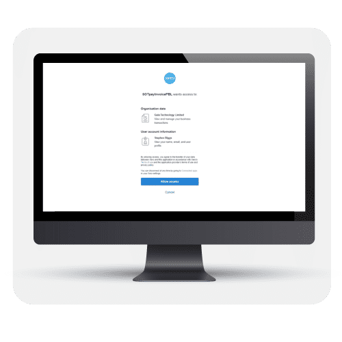 monitor showing sotsync pro software