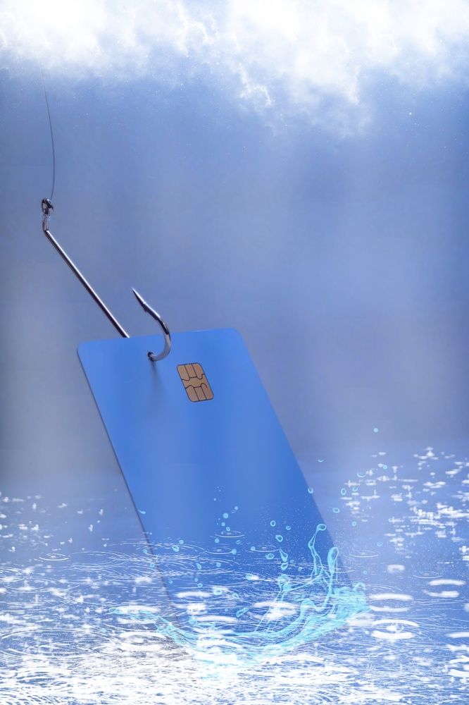 A fishing hook steals a payment card