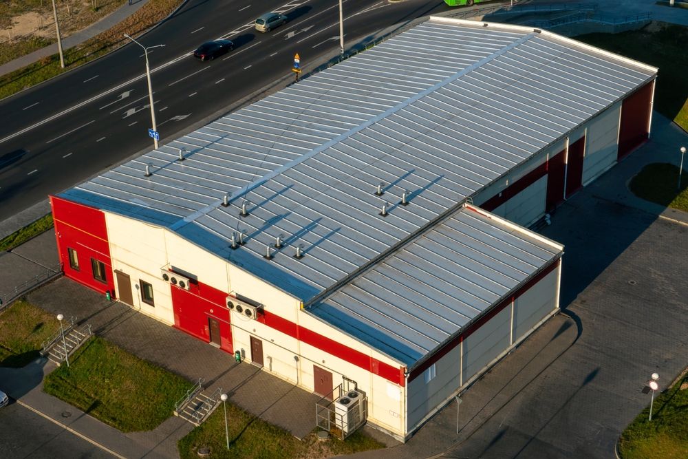 Large steel commercial building