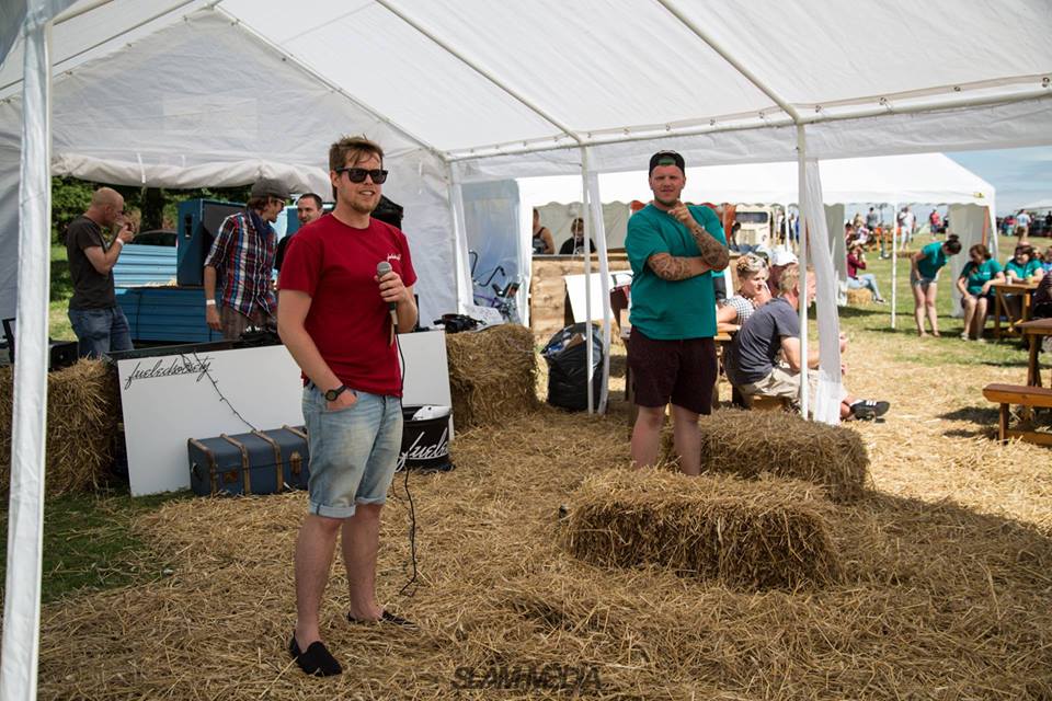 party tent as festival stage