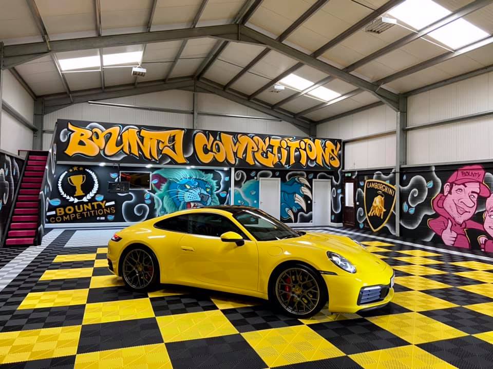 Swisstrax UK flooring yellow and black in studio