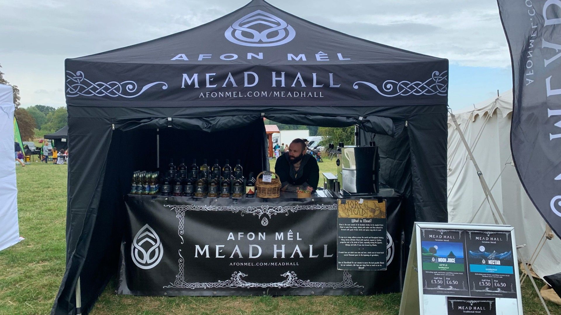 Mead Hall gazebo set up