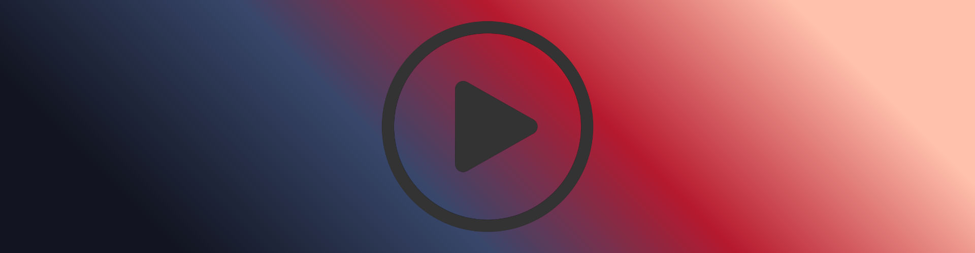 Video play icon on gradient