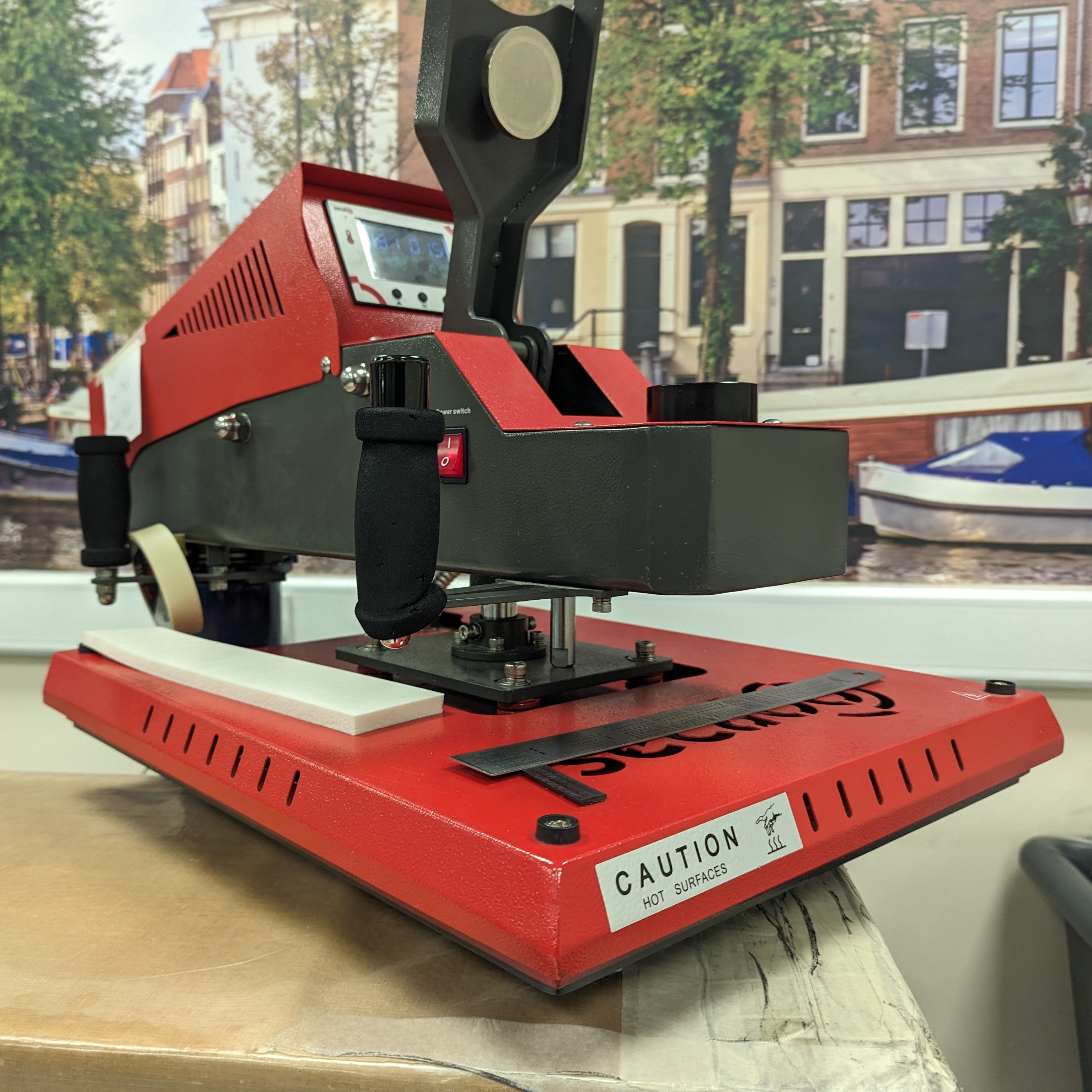 printed gazebo pressing machine