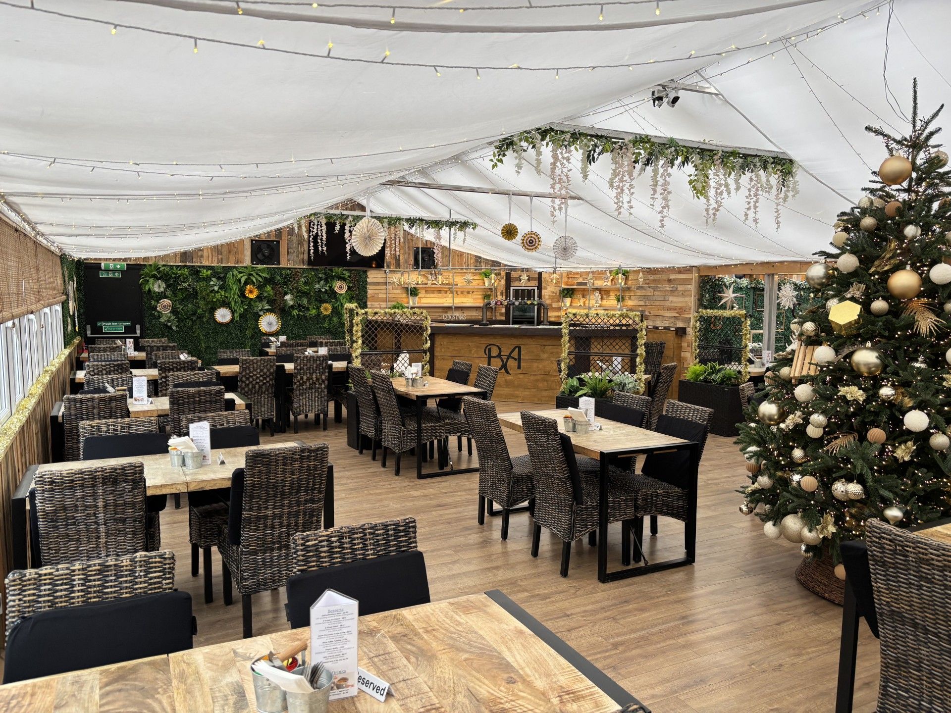 indoor christmas seating