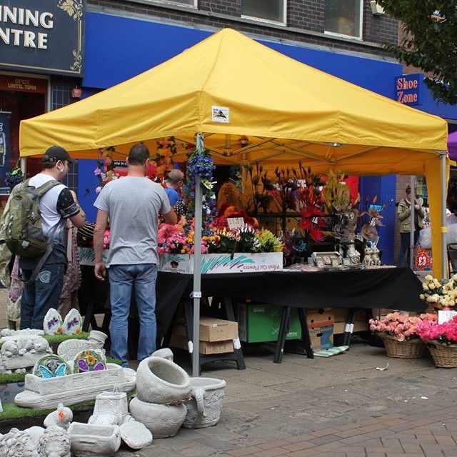 yellow market day gazebo