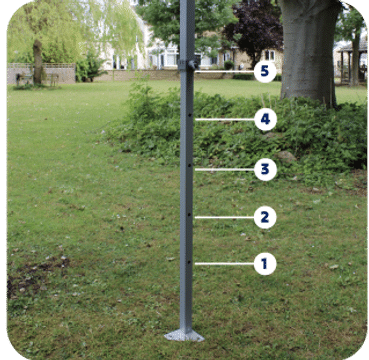 Gala Tent Pop Up Gazebo Adjustable Height Settings Diagram