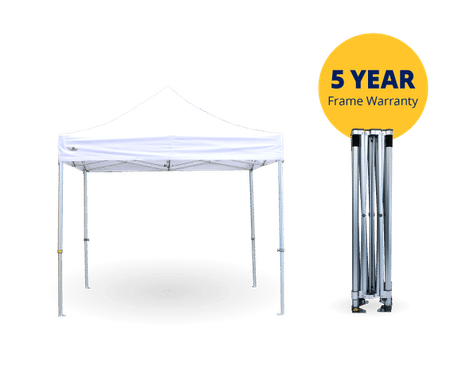 Pro 50 gazebos with 5 year warranty