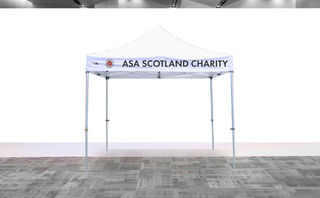 custom branded gazebo with printed logo