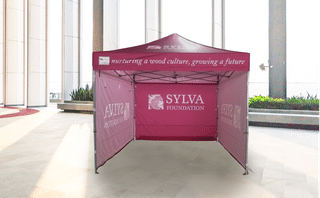 printed gazebo with custom sidewalls