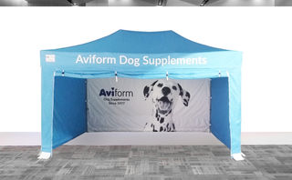 dye-sublimation printed gazebo for branding