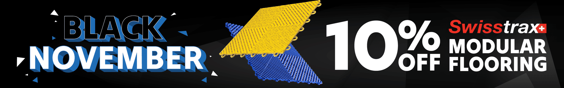 10% Off Swisstrax Black November