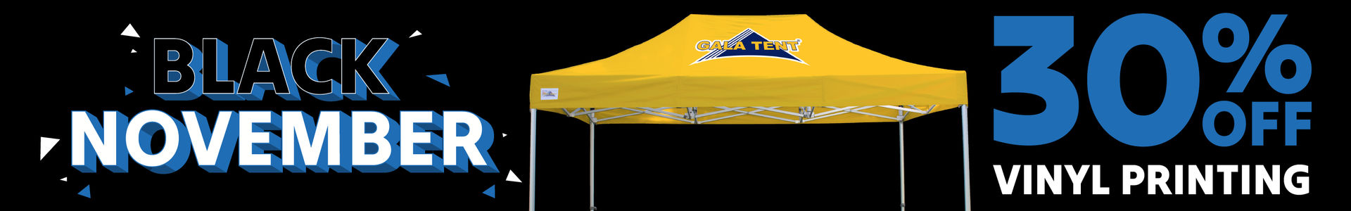 30% Off Vinyl Printing Black November