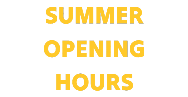 Opening Hours Summer
