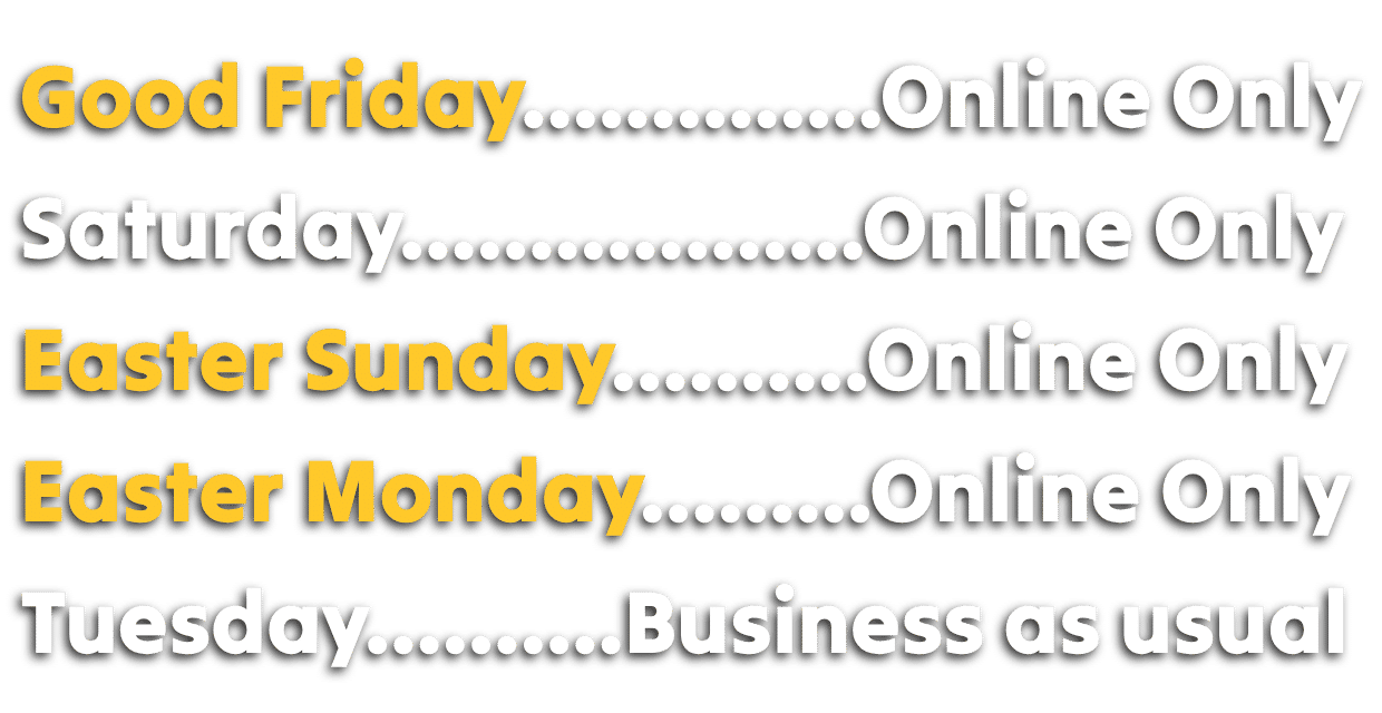 Easter Opening Hours