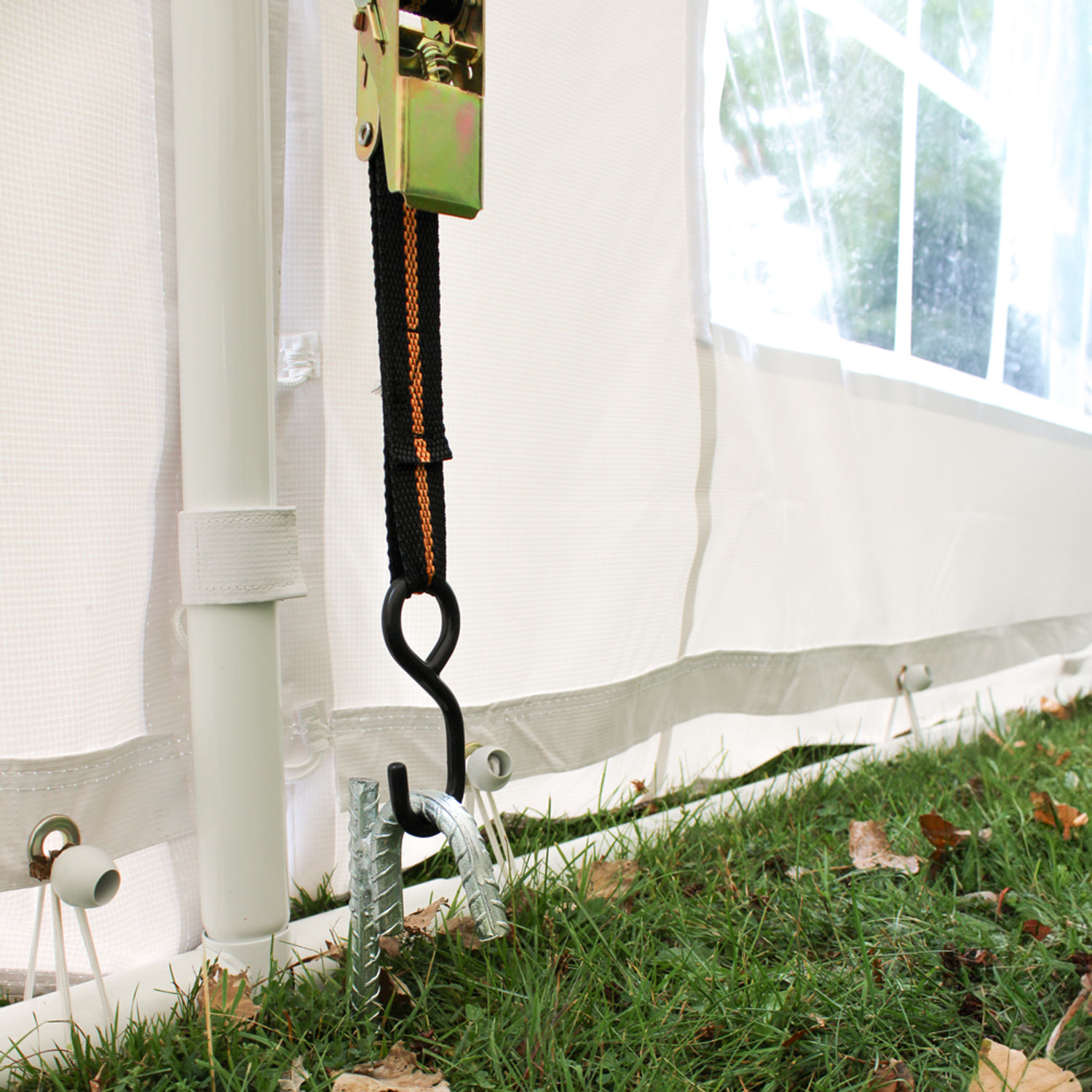 gazebo ratchet strap with peg