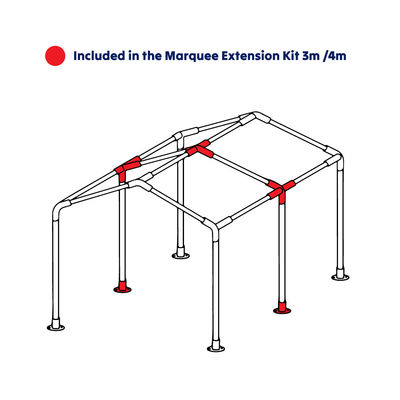3m / 4m Gala Tent Marquee Extension Kit