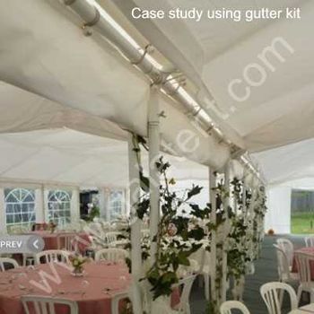 6m Gala Tent Marquee Sidewall Gutter Kit