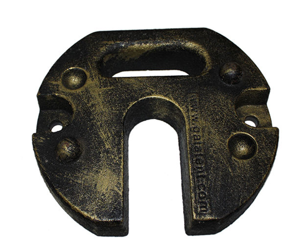 Voetgewichten voor vouwtenten op harde ondergrond.