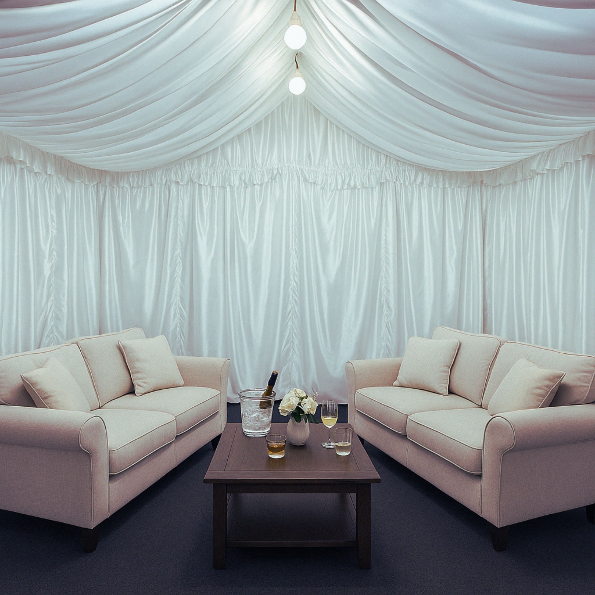 08469 - 4m x 6m Gala Tent Marquee Luxury Lining