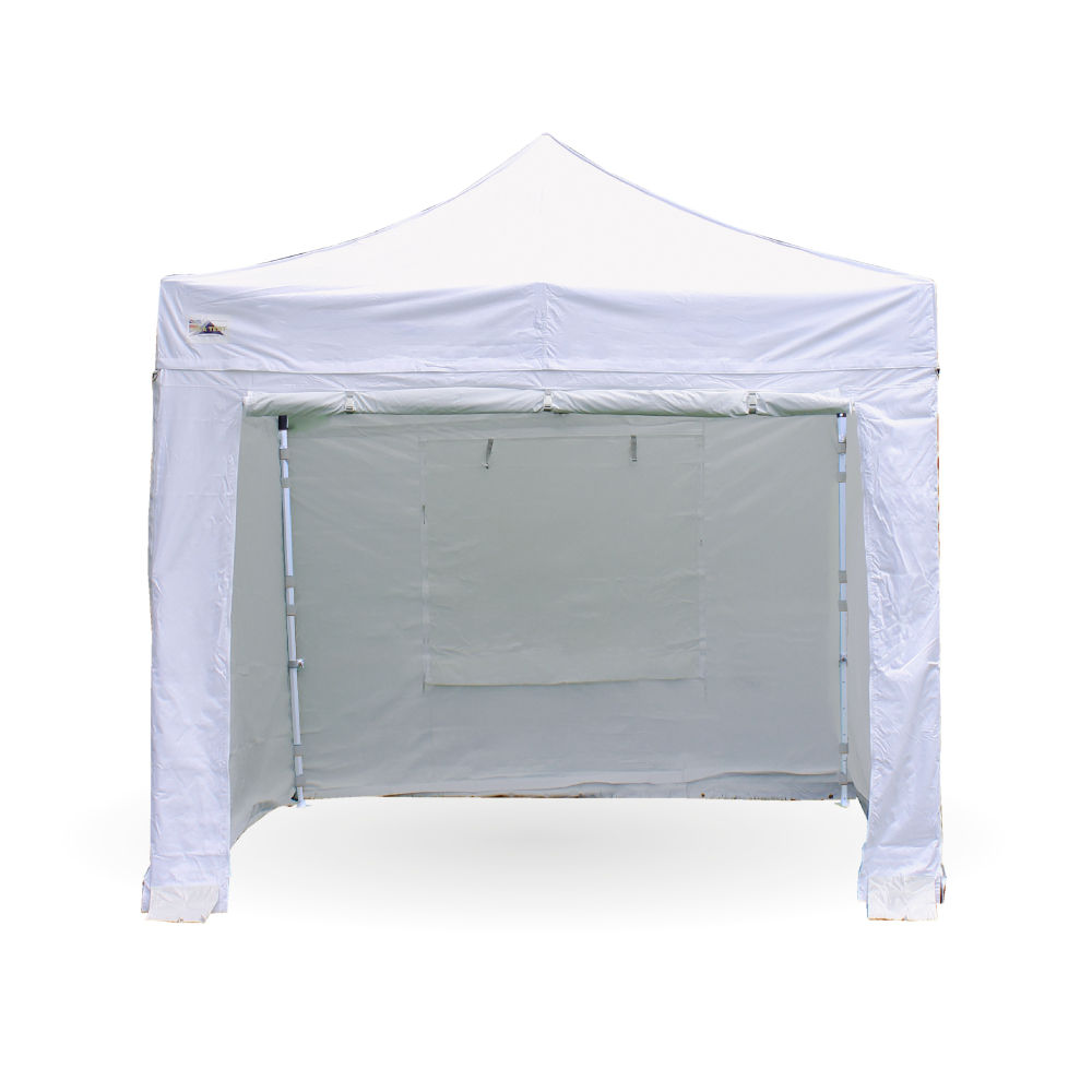 3m x 3m Pro 40 gazebo with white sides fitted