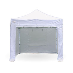 3m x 3m Pro 40 gazebo with white sides fitted