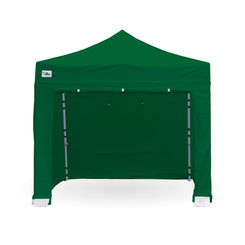 3m x 3m Pro 50 gazebo with green sides fitted