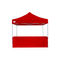 3m Gala Shade Pro Gazebo Half Sidewall (Red) - Single Gallery image 2
