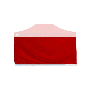 4.5m Gala Shade Pro Gazebo - Blank Sidewall (Red) - Single