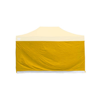 4.5m Gala Shade Pro Gazebo - Blank Sidewall (Yellow) - Single