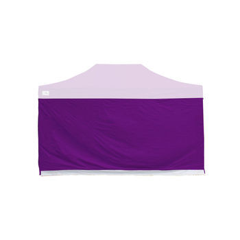 4.5m Gala Shade Pro Gazebo - Blank Sidewall (Purple) - Single