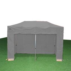 Enclosed canopy with outlet sidewalls