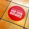 Social Distancing Floor Stickers (Pack of 4) Gallery image 3