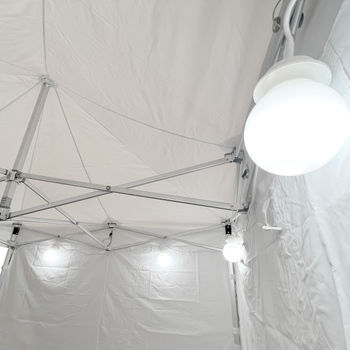 Set of 6 - LED Outdoor Waterproof Garden Marquee Globe Light Set