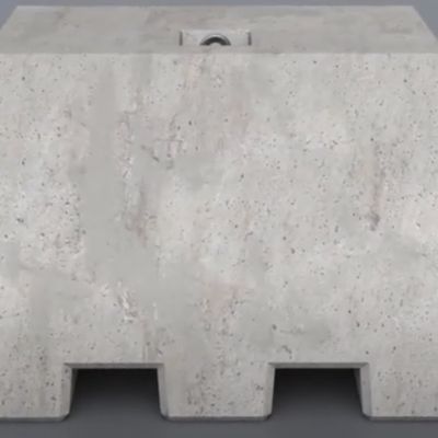 Set of 2 - 500kg Concrete Marquee Weights