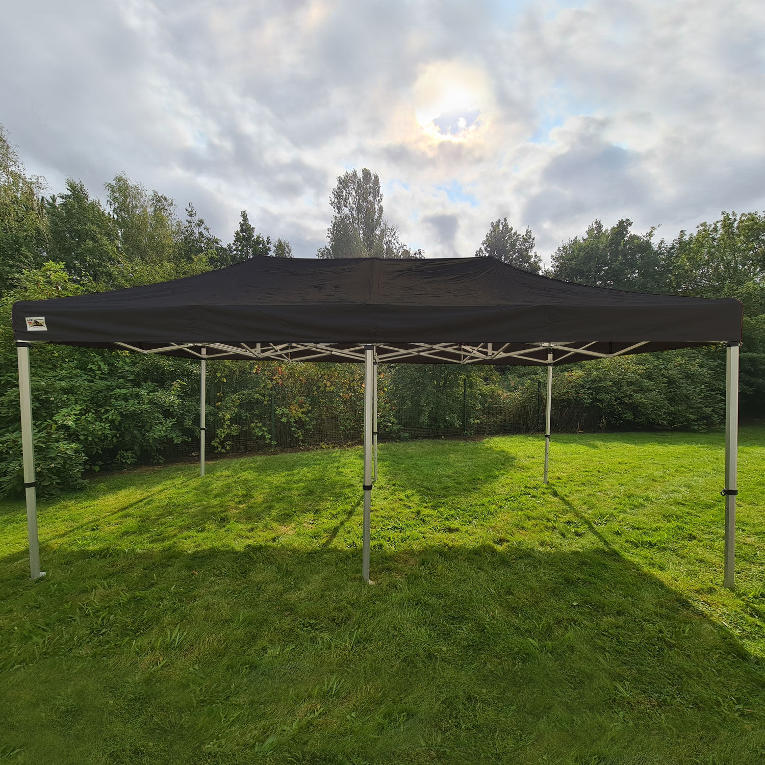 12695 - 4m x 8m Motorsport Gazebo Heavy Duty Pro 60 (Black)