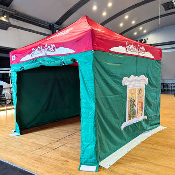 3m x 3m Santas Grotto Gazebo | Vinyl Print
