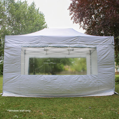 4.5m Gala Shade Gazebo Window Sidewall (White) - Single