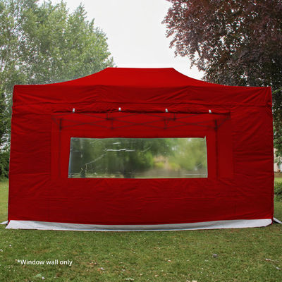 4.5m Gala Shade Gazebo Window Sidewall (Red) - Single