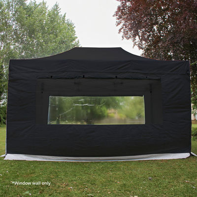 4.5m Gala Shade Gazebo Window Sidewall (Black) - Single