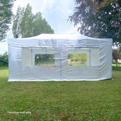 6m Gala Shade Gazebo Window Sidewall (White) - Single