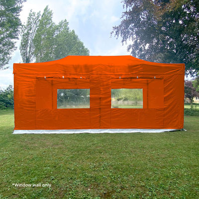 6m Gala Shade Gazebo Window Sidewall (Orange) - Single