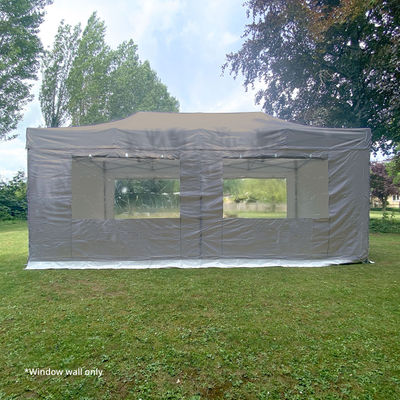 6m Gala Shade Gazebo Window Sidewall (Grey) - Single