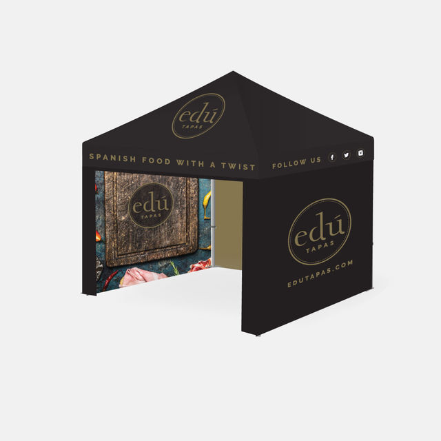 fully branded printed gazebo